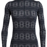 Icebreaker Women's Merino 250 Vertex Longsleeve Half Zip Thermal Top Crystalline