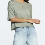 RVCA Women's PTC Boyfriend Crop Tee