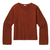 Smartwool Women's Shadow Pine Cable V-Neck Sweater