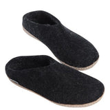 Glerups Unisex Leather Sole Open Heel Slippers