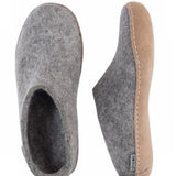 Glerups Unisex Leather Sole Open Heel Slippers