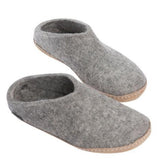 Glerups Unisex Leather Sole Open Heel Slippers